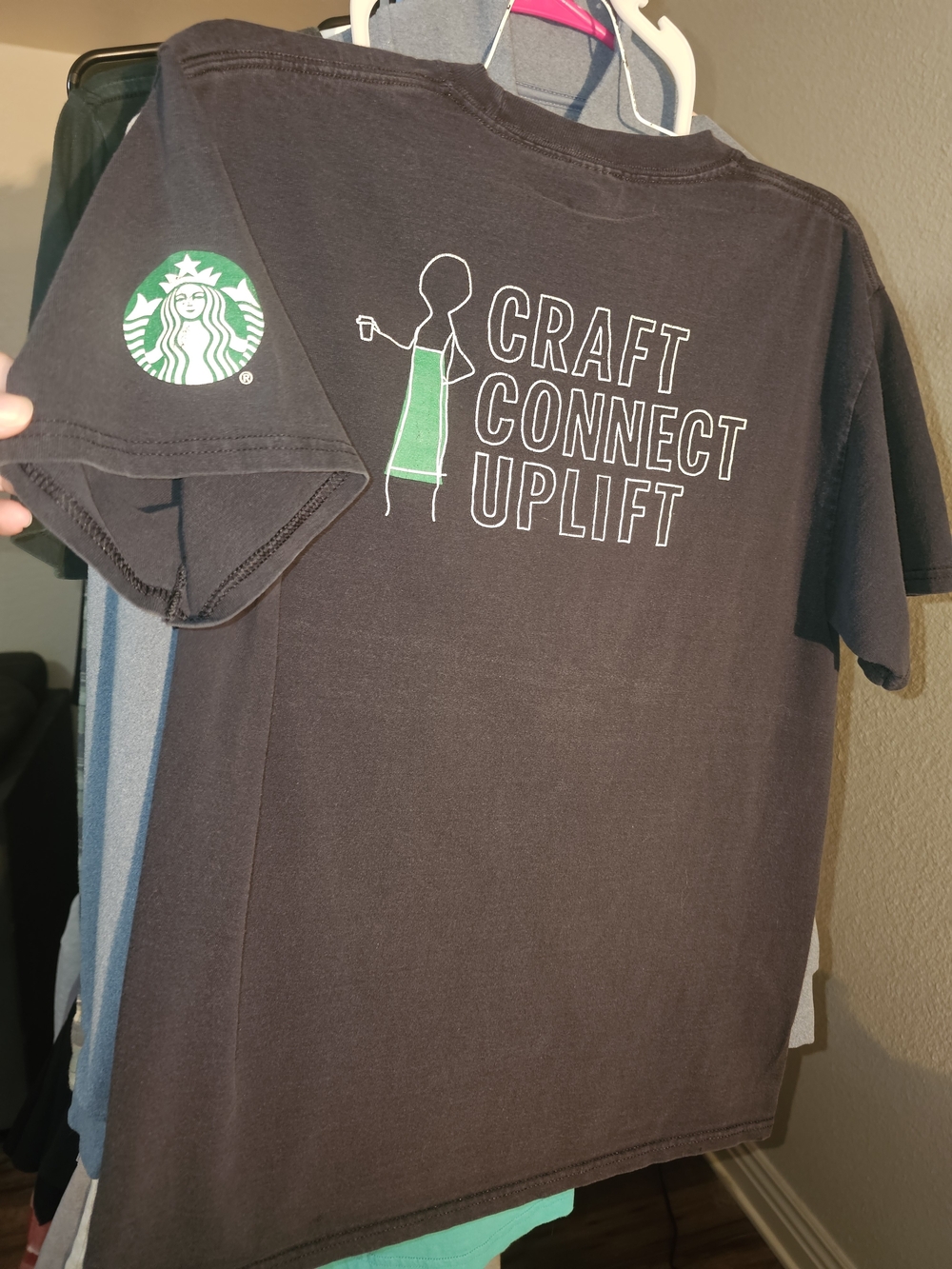 Starbucks 'Craft' Black T-Shirt M
